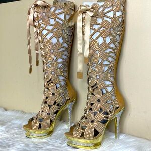 Pleaser Day & Night Fantasia 2020 Knee High Boots. Brand new!